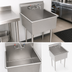 Thumbnail image #3 for Krowne Royal Series 1-Compartment Basin Sink with 8-Inch Center Splash Mount Faucet, 27-Inch Wide, 304 Stainless Steel