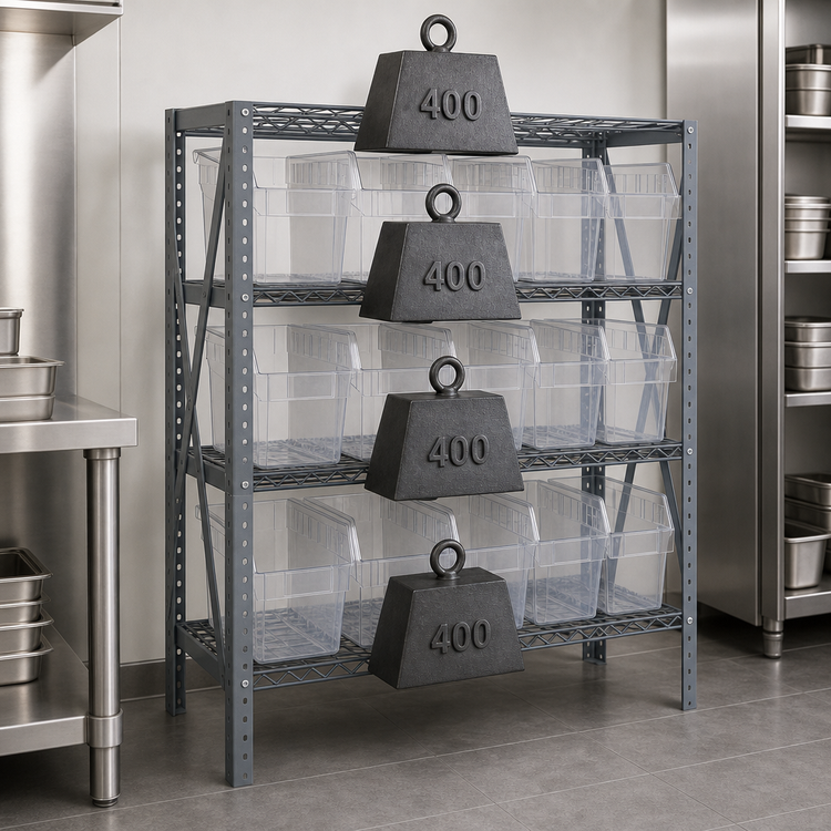 Product image #3 for Quantum 1839-SB804CL Heavy-Duty 4-Shelf Wire Shelving Unit, 36 Inches W x 18 Inches D x 39 Inches H — 400 lb Per Shelf (Includes 15 QSB804 Clear Bins)