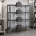 Thumbnail image #3 for Quantum 1839-SB804CL Heavy-Duty 4-Shelf Wire Shelving Unit, 36 Inches W x 18 Inches D x 39 Inches H — 400 lb Per Shelf (Includes 15 QSB804 Clear Bins)