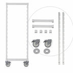 Thumbnail image #4 for Cambro Camshelving® CPMPKHD2175480 High-Density Mobile Shelving Post Kit, 21-Inch Wide x 75-1/4-Inch High, Speckled Gray