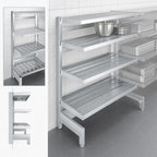 Thumbnail image #3 for Channel Manufacturing CSURL Cantilever Shelving Left Upright, 72-Inch H, Aluminum
