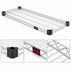 Thumbnail image #3 for Eagle Group QuadTruss QA1842S Quad-Adjust Wire Shelf, 42 x 18 Inches, Stainless Steel, 800 lb Capacity Case of 4