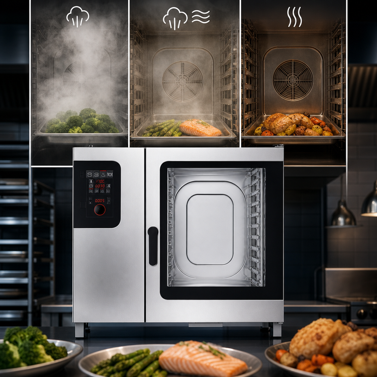 Product image #3 for Convotherm C4 ED 10.20GS-N Maxx Pro easyDial 10-Pan Full-Size Boilerless Gas Combi Oven