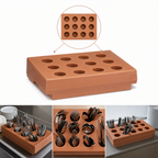Thumbnail image #4 for Cambro CR12157 12-Compartment Cutlery Rack Only, Coffee Beige Polyethylene Flatware Organizer
