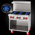 Thumbnail image #3 for American Range 36-Inch Gas Restaurant Range with 6 Open Burners and Storage Base