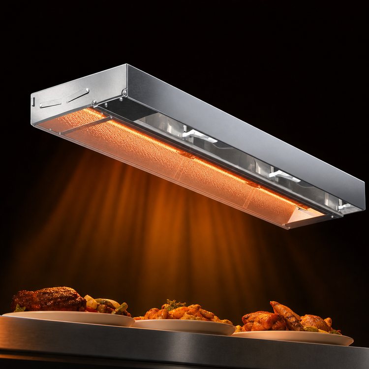 Product image #3 for Eagle RedHots 60-Inch Single High-Watt Rod-Type Unlighted Strip Heat Lamp, 208V