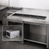 Thumbnail image #3 for Atlas Metal RMLX-2 Slim-Line 2-Pan Remote Refrigerated Drop-In Cold Well with 3-Inch Recessed Top