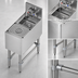 Thumbnail image #3 for Eagle Spec-Bar 12-Inch Stainless Steel Dump Sink with Glass Rinser