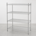 Thumbnail image #3 for Metro Super Erecta Stationary Starter Wire Shelving Unit, 72 x 24 x 63 Inches, 4 Shelves, Brite Finish