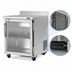 Thumbnail image #3 for Turbo Air PRO Series One-Section Glass Door Worktop Refrigerator, 6.8 Cu. Ft., Stainless Steel, 115V
