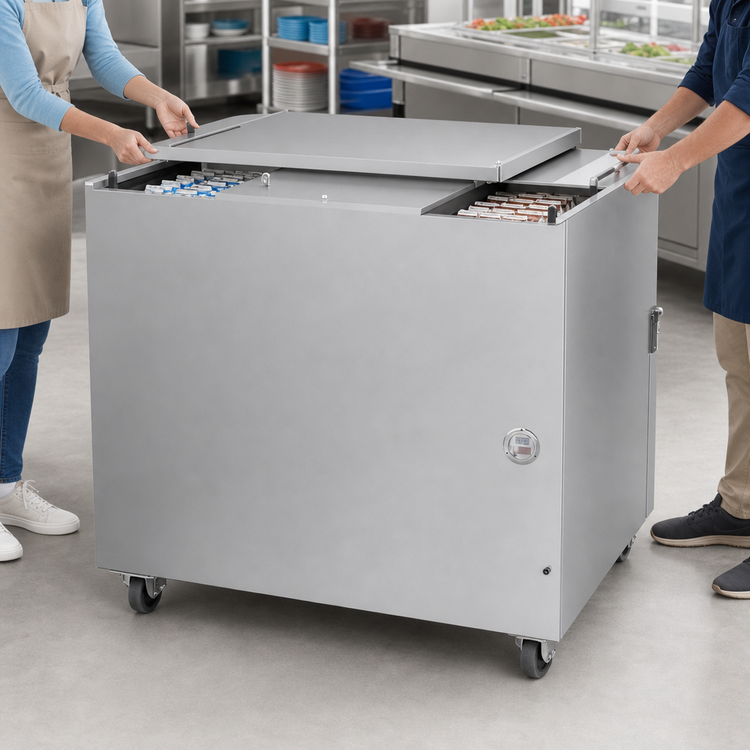Product image #3 for Beverage-Air ST34HC-S Dual Access Cold Wall School Milk Cooler, 34-Inch Stainless Steel, 12.37 Cu. Ft.