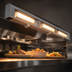 Thumbnail image #3 for Hatco Ultra-Glo 48-Inch Double Lighted Ceramic Infrared Strip Heat Lamp Food Warmer