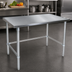 Thumbnail image #3 for John Boos Stallion 108-Inch x 24-Inch Stainless Steel Flat Top Work Table with Safety Edge and Galvanized Base