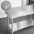 Thumbnail image #3 for Duke Supreme 30-Inch x 24-Inch Stainless Steel Work Table with 5-Inch Riser and Undershelf