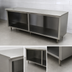 Thumbnail image #3 for Advance Tabco Special Value Economy Flat Top Open Base Work Table, 96W x 30D, 16-Gauge 304 Stainless Steel