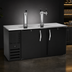 Thumbnail image #3 for Beverage-Air DD68HC-B 68-Inch Direct Draw Beer Dispenser with Dual Towers, Solid Doors, and 3-Keg Capacity