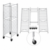 Thumbnail image #3 for Channel Manufacturing Mobile Knock Down Aluminum End-Load Bun Pan Rack, 18-Pan Capacity, 20.5 x 26 x 62.25 Inches