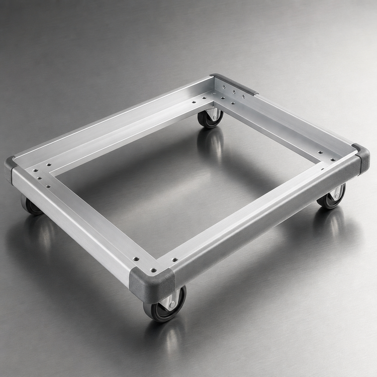 Product image #3 for Metro 24 x 24 Aluminum Truck Dolly Frame with Wraparound Bumper