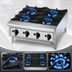 Thumbnail image #3 for Toastmaster TMHP6 36-Inch Countertop Gas Hot Plate, 6 Burners, Manual Control