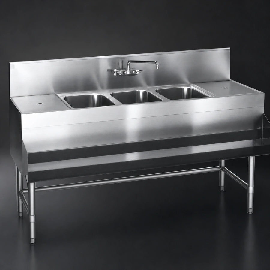 Three Compartment Sink
