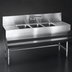 Thumbnail image #3 for Spec-Bar 48-Inch Three-Compartment Underbar Sink Unit with Right Drainboard and Faucet
