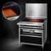 Thumbnail image #3 for Titan Heavy Duty 36-Inch Gas Chitwood Smoke Charbroiler with Cast Iron Radiants, Cabinet Base, and Smoke Drawer