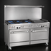 Thumbnail image #3 for Southbend Ultimate 60-Inch Gas Restaurant Range with 4 Open Burners, 36-Inch Griddle, Convection Oven, and Cabinet Base