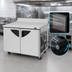 Thumbnail image #3 for Turbo Air Super Deluxe 48-Inch Two-Section Worktop Freezer with Stainless Steel Doors and Self-Cleaning Condenser