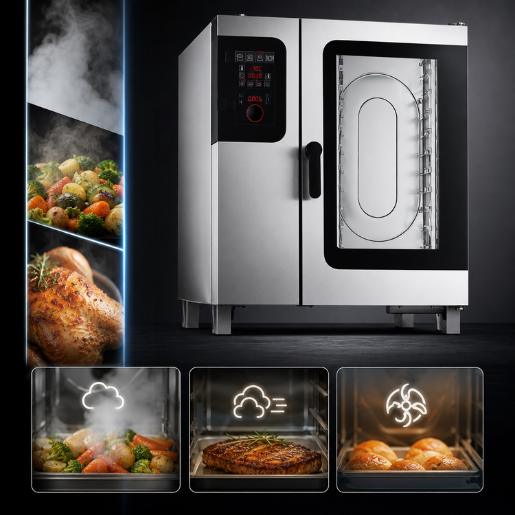 Product image #3 for Convotherm C4 ED 10.10GS-N EasyDial Gas Boilerless Combi Oven/Steamer