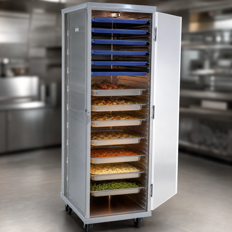 Product image #3 for Heated Holding Cabinet with Solid Hinged Doors, 18 Full-Size Pan Capacity