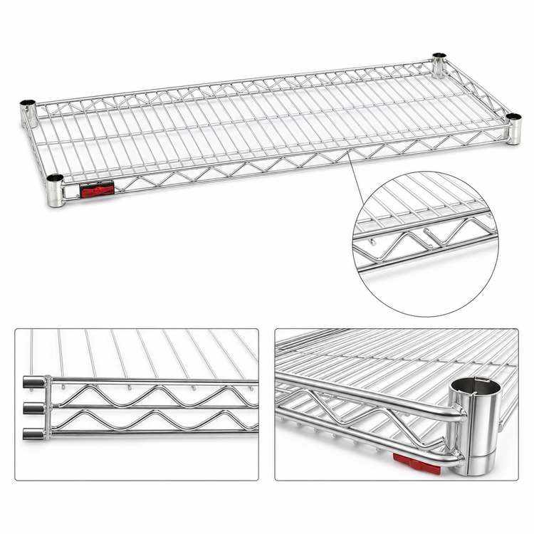Product image #3 for Eagle Group QuadTruss 24 in. x 14 in. Stainless Steel Wire Shelf