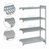 Thumbnail image #4 for Cambro Camshelving Premium 24-Inch Wide x 21-Inch Deep x 84-Inch High 4-Shelf Vented and Solid Add-On Polymer Shelving Unit