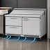 Thumbnail image #4 for Turbo Air PRO Series Front Breathing Two-Section Sandwich/Salad Prep Table with 16-Pan Opening, 1 Door and 2 Drawers