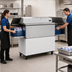 Thumbnail image #3 for True Dual-Sided Mobile School Milk Cooler Cart, 16-Crate Capacity, White/Stainless Steel