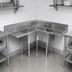 Thumbnail image #3 for John Boos Pro-Bowl 3-Compartment Corner Sink with Dual 30-Inch Drainboards, 16-Gauge Stainless Steel