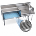 Thumbnail image #4 for Krowne Royal Series Underbar Ice Bin/Cocktail Station with 10-Circuit Cold Plate, Blender Station and Raised Liquor Display, 66 Inch W x 24 Inch D, 110 lb Ice Capacity