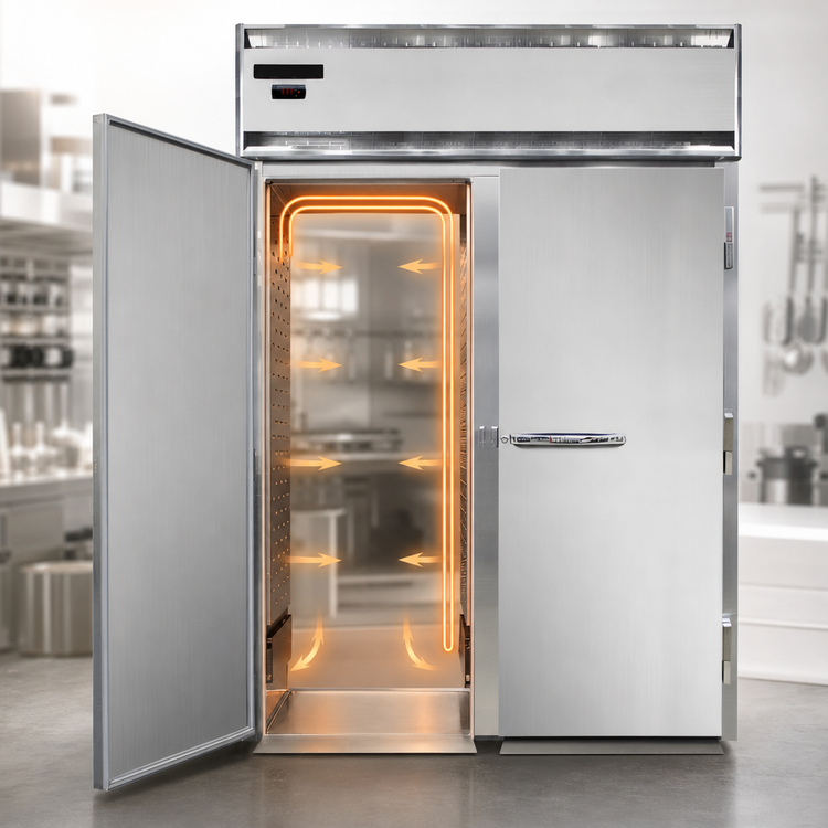 Product image #3 for Continental Refrigerator Designer Line DL2WI-SA-RT-E Extra-High 2-Section Roll-Thru Warmer