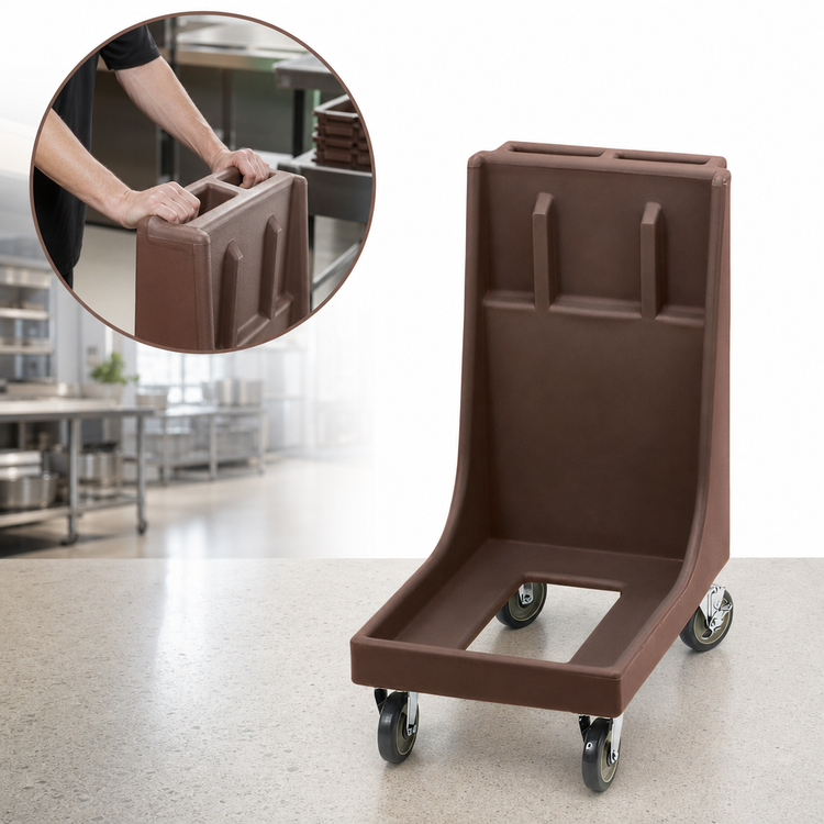 Product image #4 for Cambro Camdolly Beverage Server Dolly with Handle, 350 lb Capacity, 5-Inch Casters