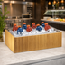 Thumbnail image #3 for Rectangular Bamboo Ice Housing with Removable Clear Polycarbonate Pan