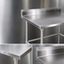 Thumbnail image #3 for John Boos Stallion 84-Inch x 36-Inch 14-Gauge Stainless Steel Work Table with 5-Inch Backsplash and Safety Edge