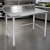 Thumbnail image #3 for John Boos Stallion 60-Inch x 24-Inch 16-Gauge Stainless Steel Work Table with 5-Inch Backsplash and Safety Edge