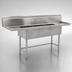 Thumbnail image #3 for BlendPort BPFC Series 3-Compartment Stainless Steel Sink with Dual 24-Inch Drainboards, 24 x 24-Inch Bowls