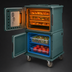 Thumbnail image #4 for Cambro Ultra Camcart H-Series Heated Top-Door Food Pan Carrier, 2-Compartment Front Loading, 110V, Granite Green