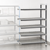 Thumbnail image #3 for Cambro Camshelving Elements XTRA 5-Shelf Vented Stationary Add-On Polymer Shelving Unit, 24 x 48 x 64 Inches, Speckled Gray