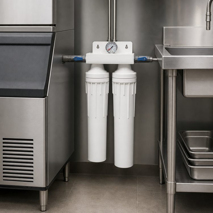 Product image #3 for Ice-O-Matic IFQ2-XL Dual Ice Maker Water Filter Manifold