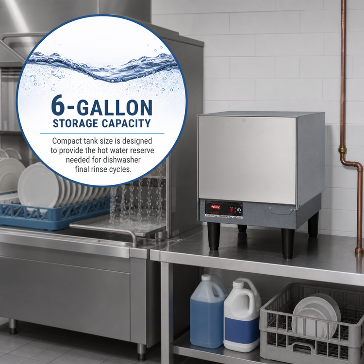 Product image #3 for Hatco Compact Electric Booster Water Heater, 6 Gallon, 208V, 6 kW