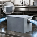 Thumbnail image #3 for Dormont Manufacturing Watts Grease Interceptors GI-400-K Grease Interceptor, 400 GPM, 800 lb Capacity, 6 in. No Hub Inlet/Outlet, Without Draw-Off