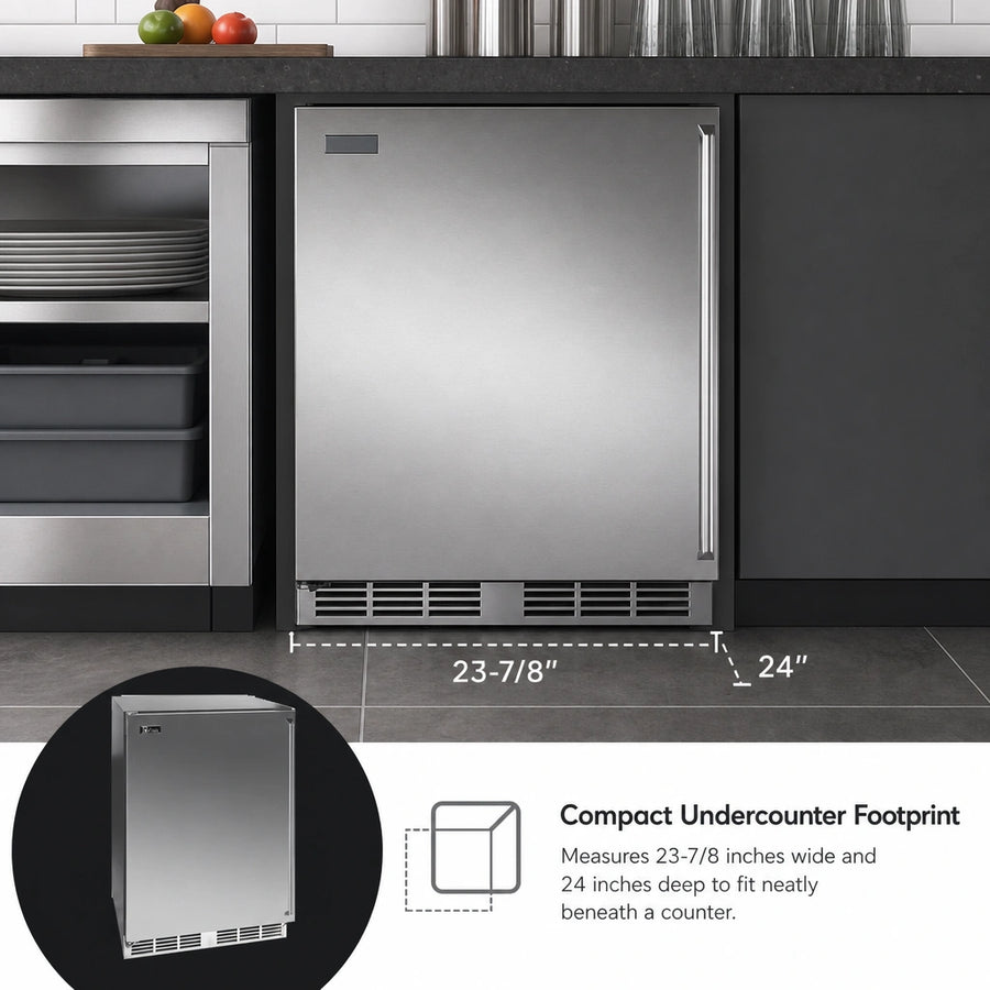 Compact Undercounter Footprint