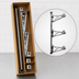 Thumbnail image #3 for Eagle Adjustable Post Wire Wall Mount Mid Unit for 14-Inch Shelves, 54-Inch Post, Chrome Plated