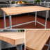 Thumbnail image #3 for John Boos HNB16A 84 Inch Northern Hard Rock Maple Wood Top Work Table with Galvanized Base